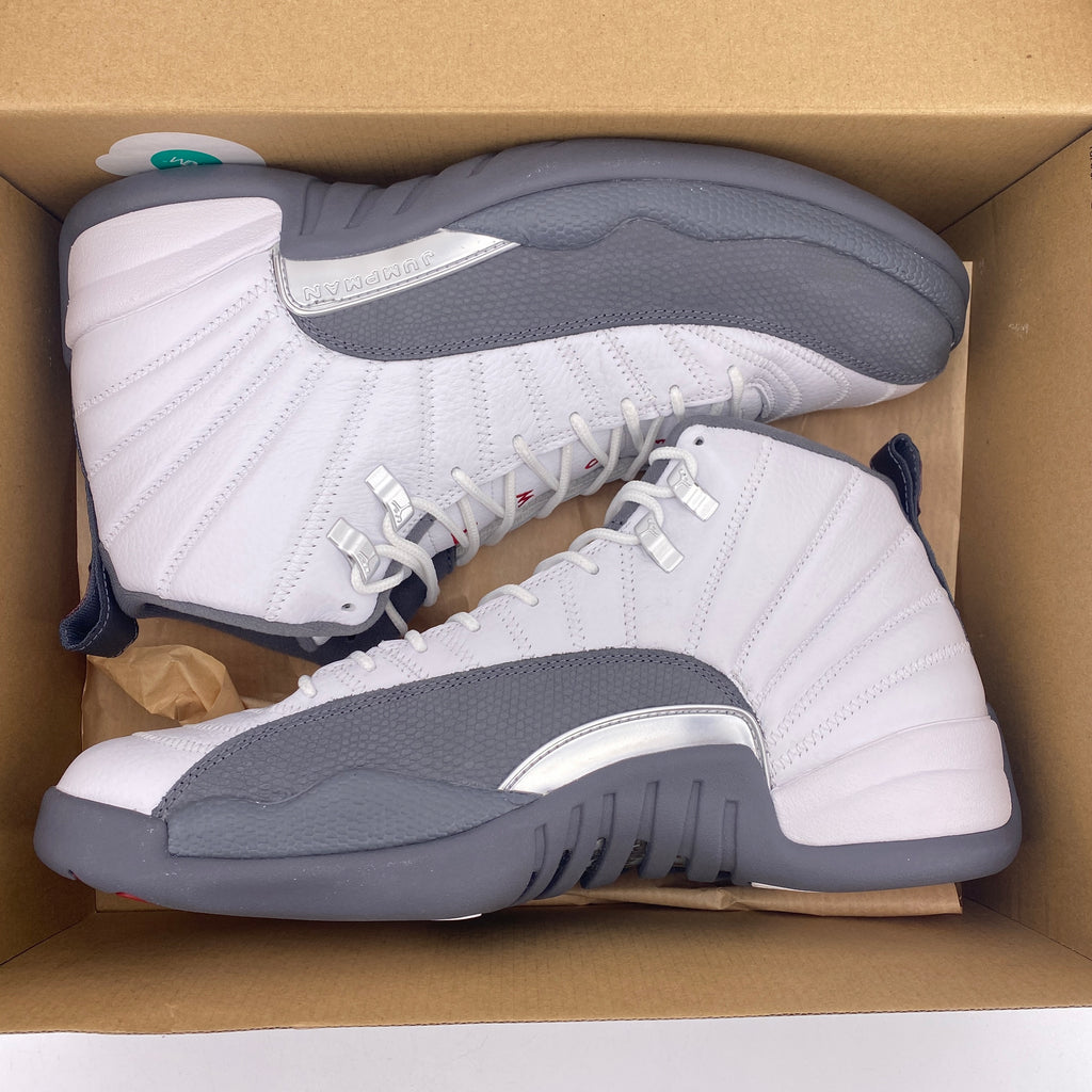 Air Jordan 12 Retro "White Dark Grey" 2019 New Size 13