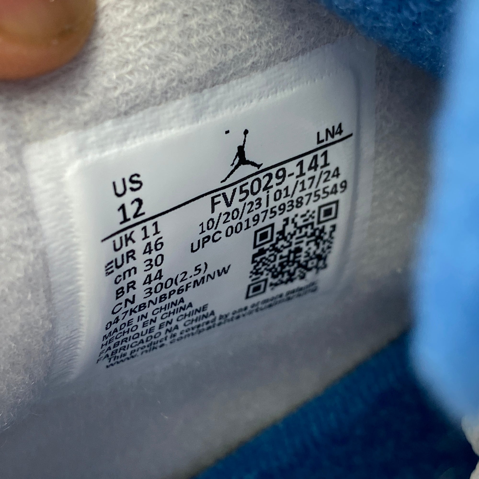 Air Jordan 4 Retro &quot;Military Blue&quot; 2024 New Size 12