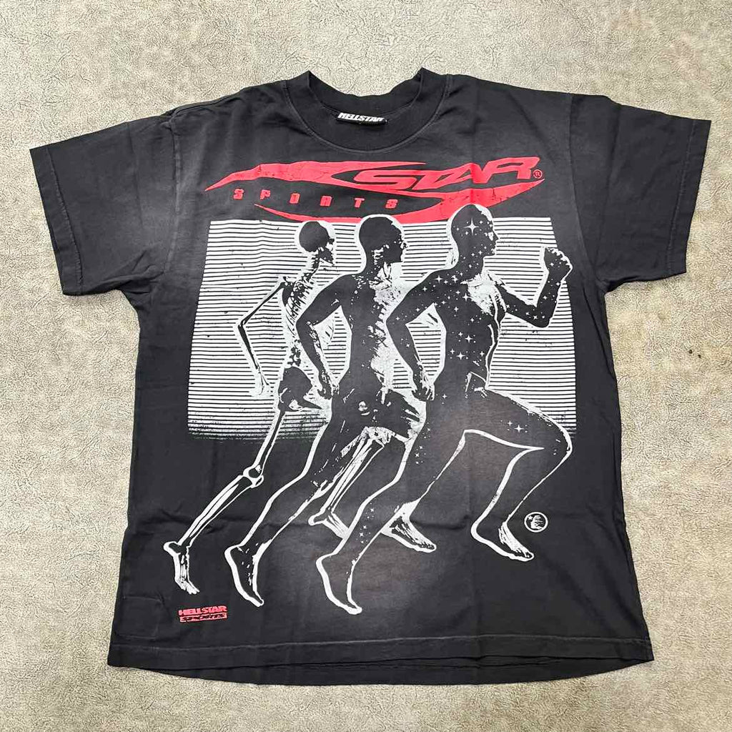 Hellstar T-Shirt "MARATHON" Black New Size L