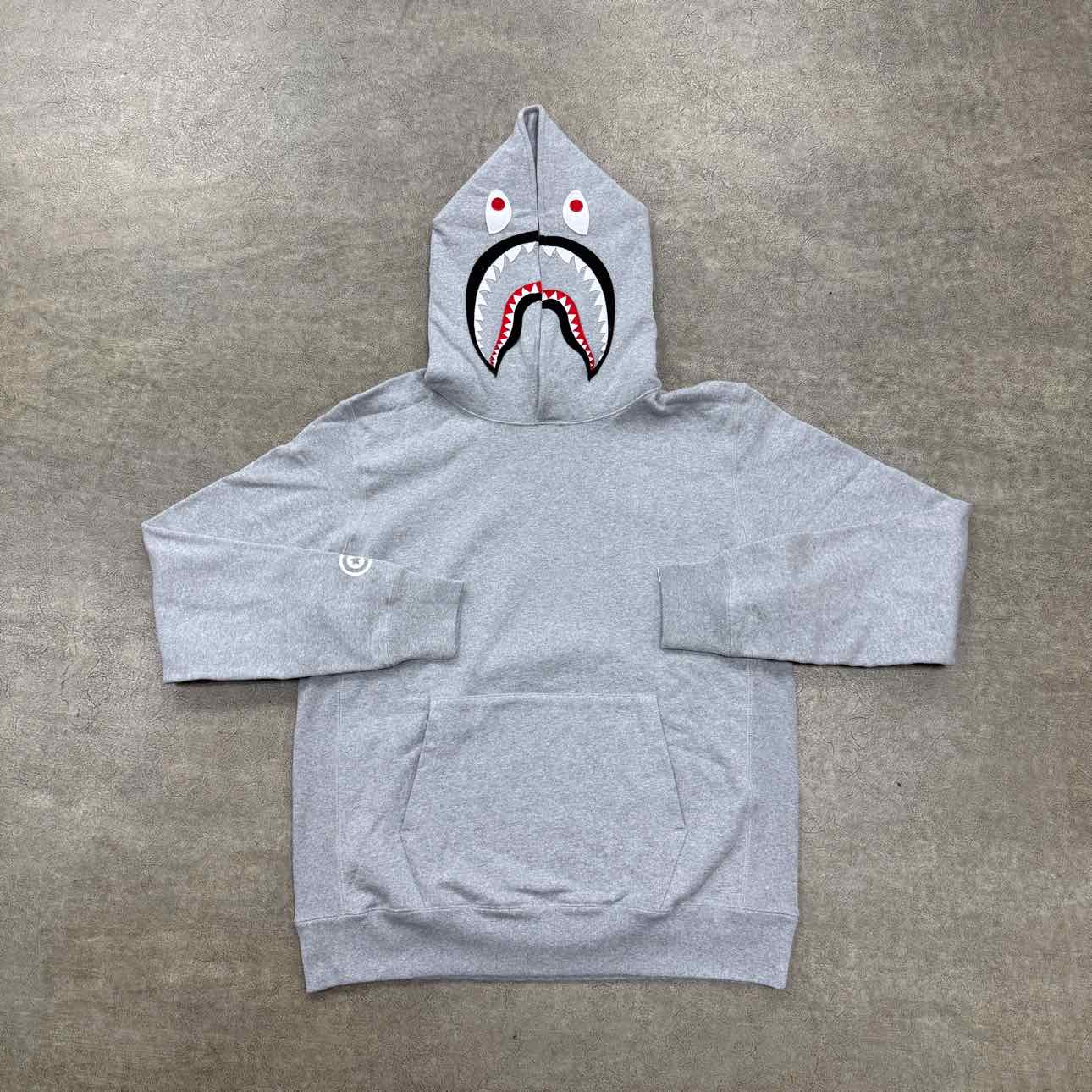 Bape Hoodie &quot;SHARK&quot; Grey New Size XL