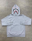 Bape Hoodie "SHARK" Grey New Size XL