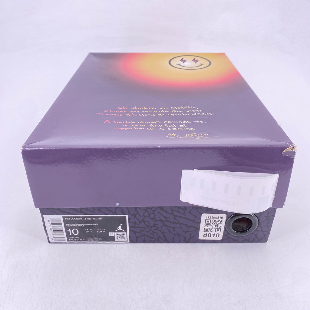 Air Jordan 3 Retro "Medellin Sunset" 2023 Used Size 10