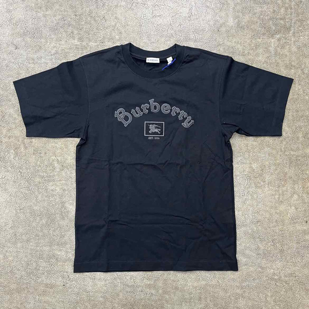 Burberry T-Shirt "GOTHIC LOGO" Black New Size S