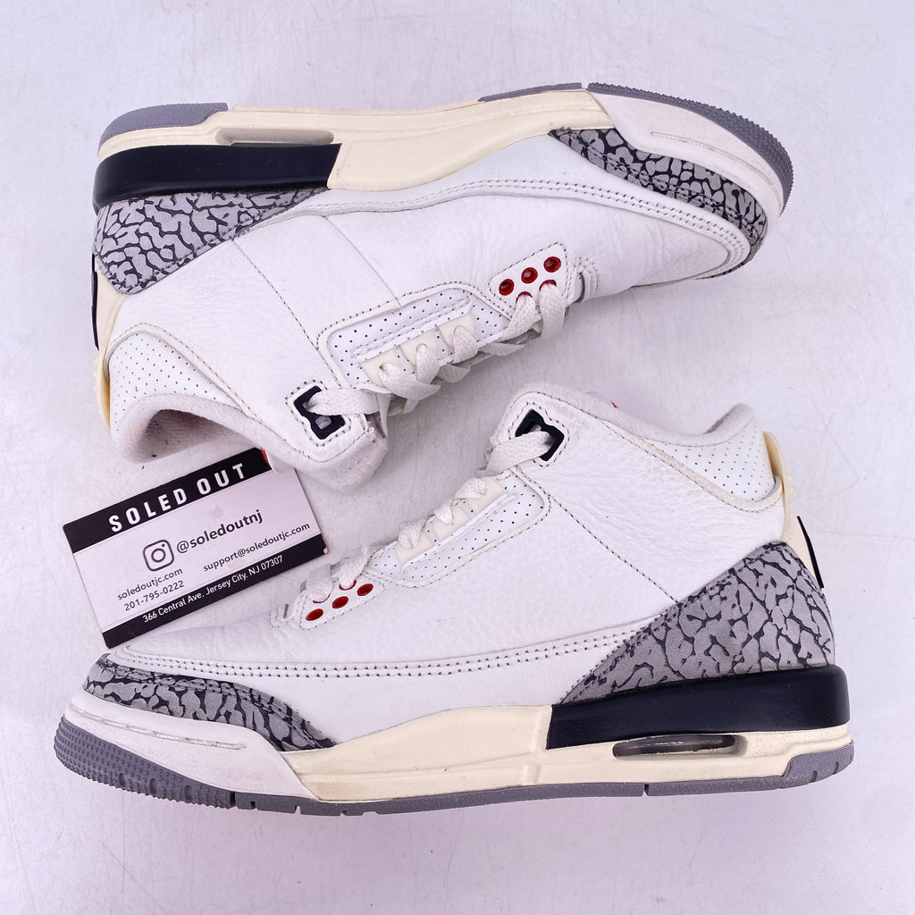Air Jordan (GS) 3 Retro "White Cement Reimagined" 2023 Used Size 4.5Y