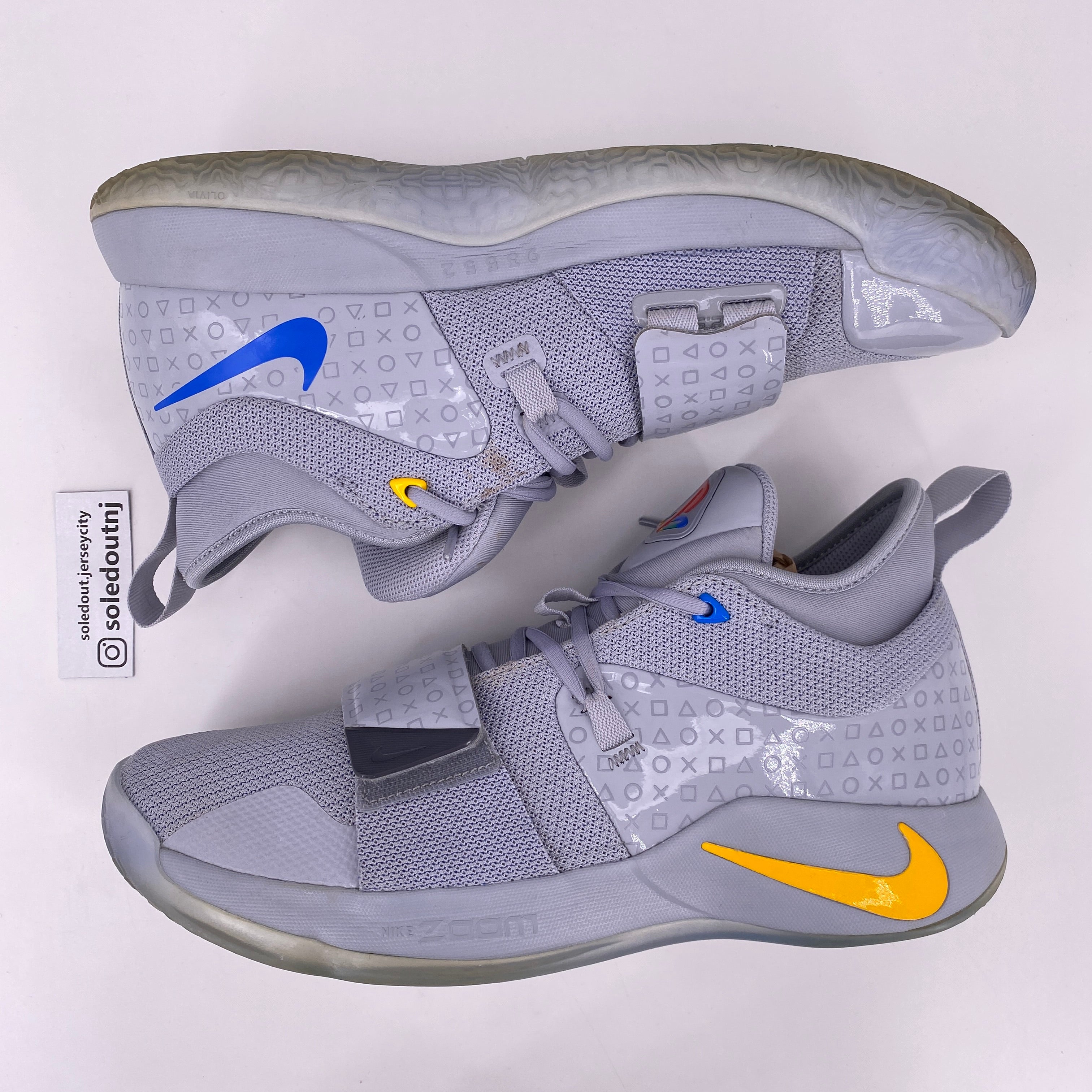 Nike PG 2.5 &quot;Playstation Wolf Grey&quot; 2018 Used Size 10