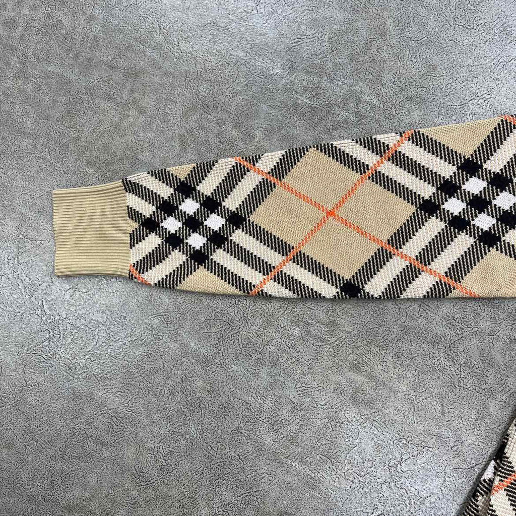 Burberry Cardigan "WOOL MOHAIR BLEND" Sand New Size S