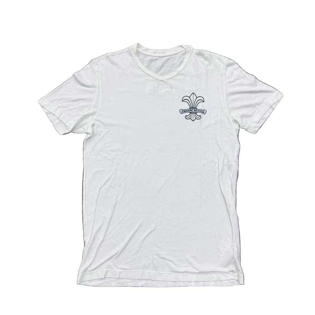 Chrome Hearts T-Shirt "FLEUR" White Used Size S
