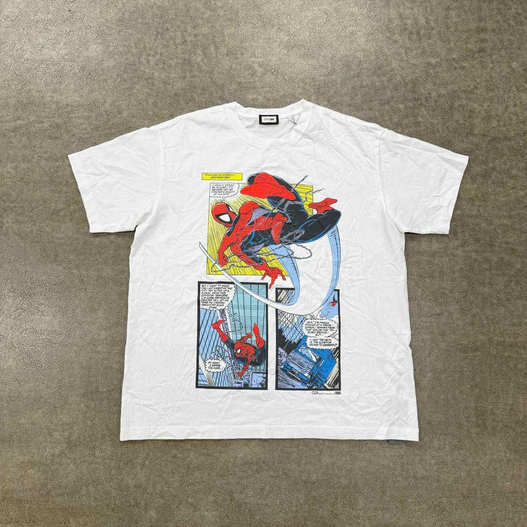 Kith T-Shirt "SPIDER-MAN NYC" White New Size XL