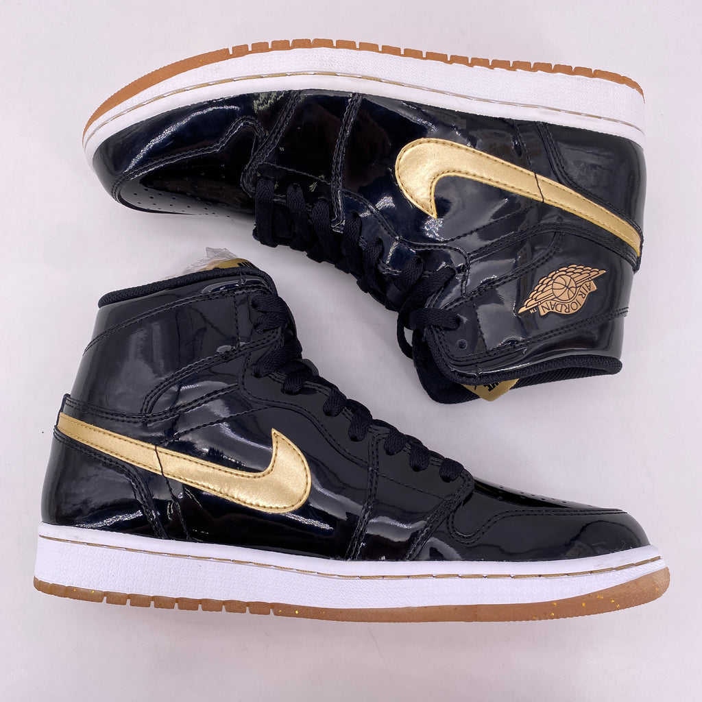 Air Jordan 1 Retro High OG "Black Metallic Gold" 2013 New Size 8