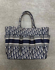 Dior Tote Bag "CATHERINE" Used Monogram Size