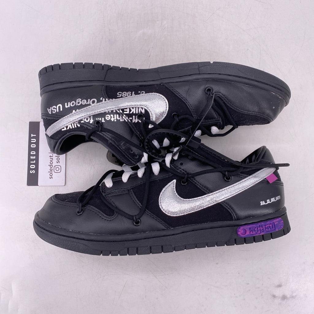 Nike Dunk Low / OW "Lot 50" 2021 Used Size 11