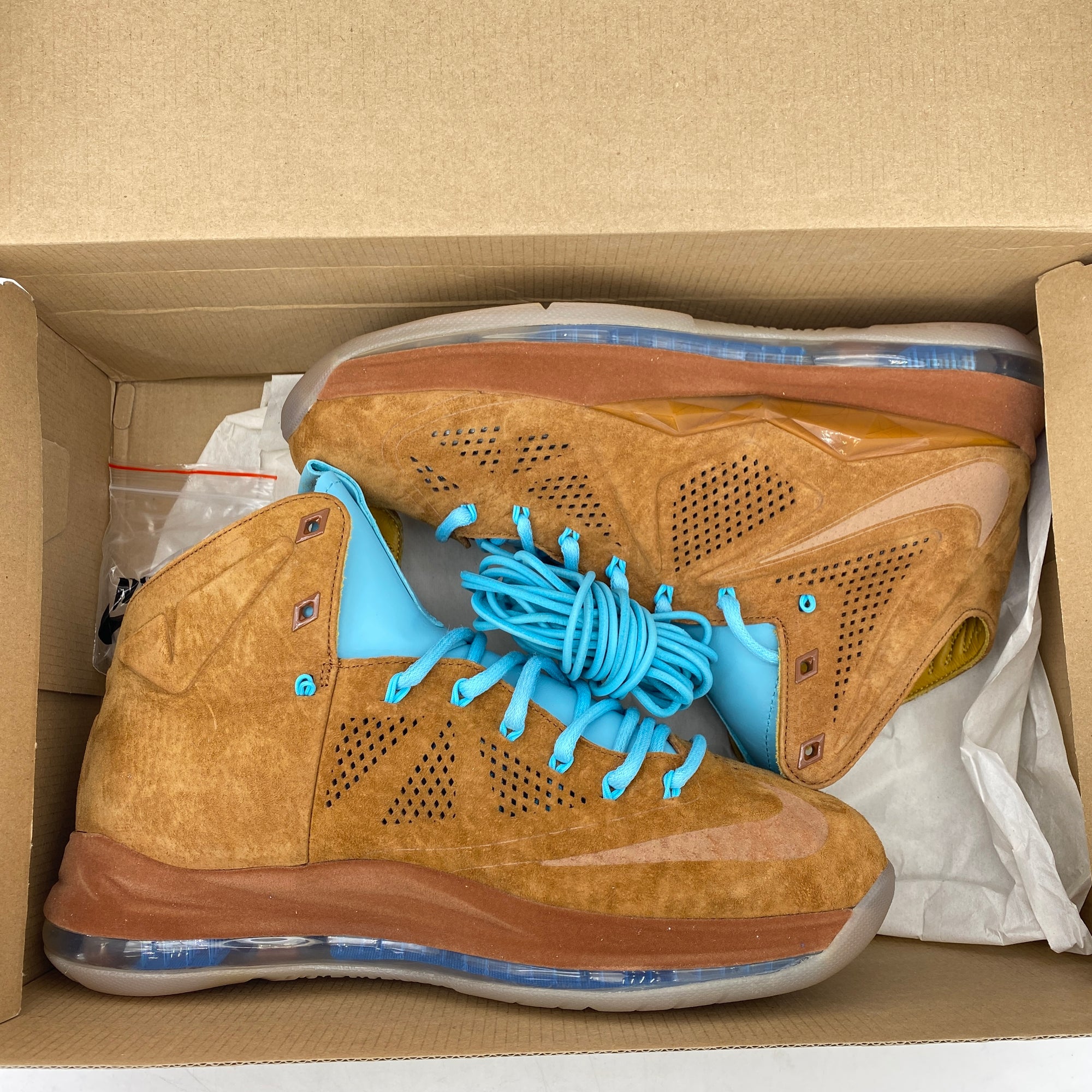 Nike Lebron 10 EXT &quot;Hazelnut&quot; 2013 New Size 9.5