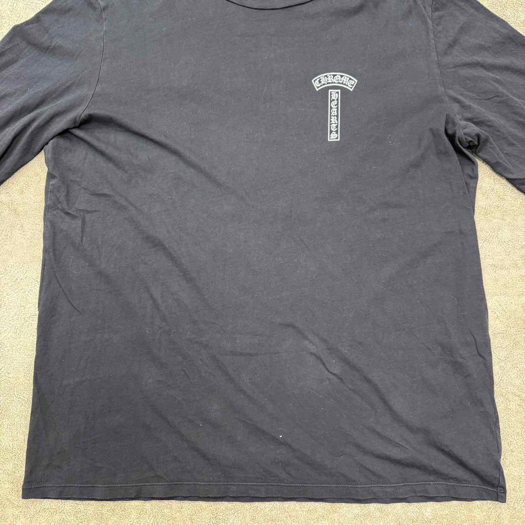 Chrome Hearts Long Sleeve "OUT OF VOGUE" Black Used Size 2XL