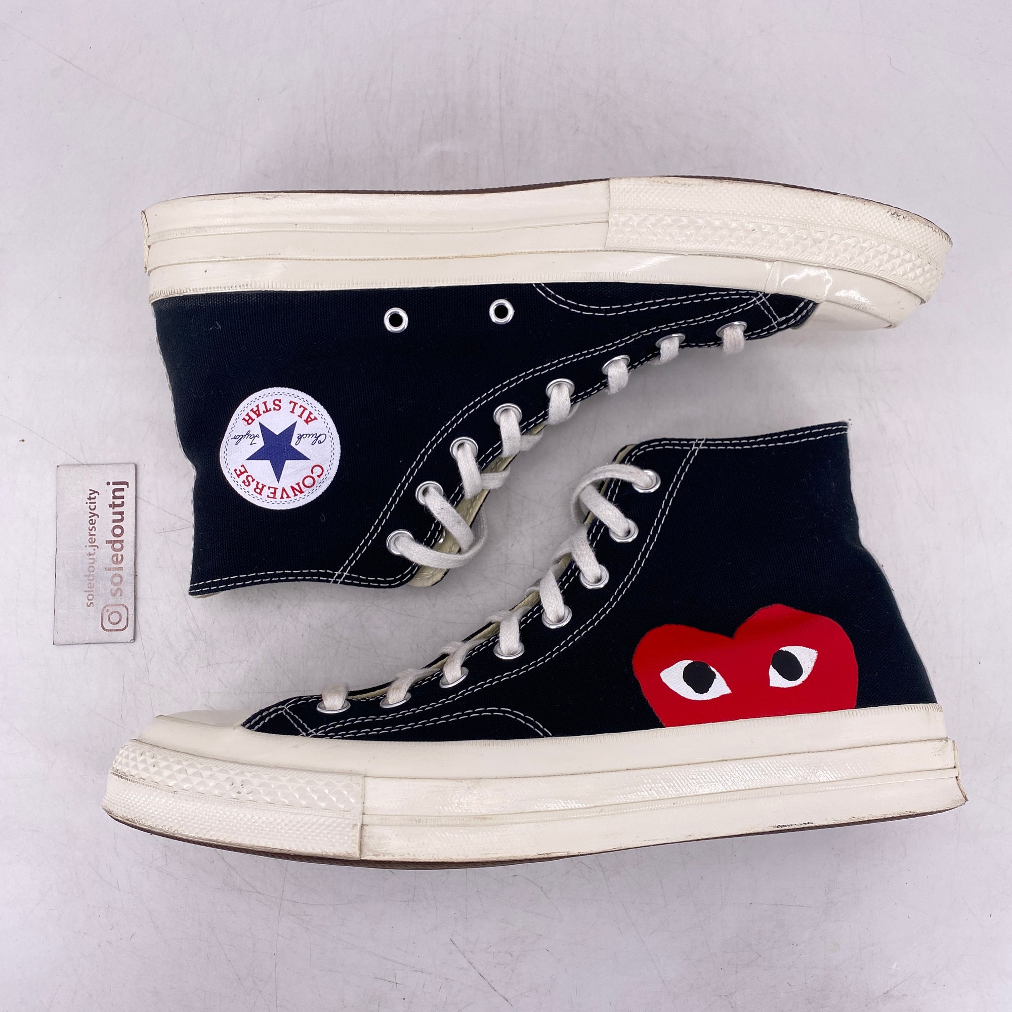 Converse Chuck 70 / CDG &quot;Black&quot; 2015 Used Size 10