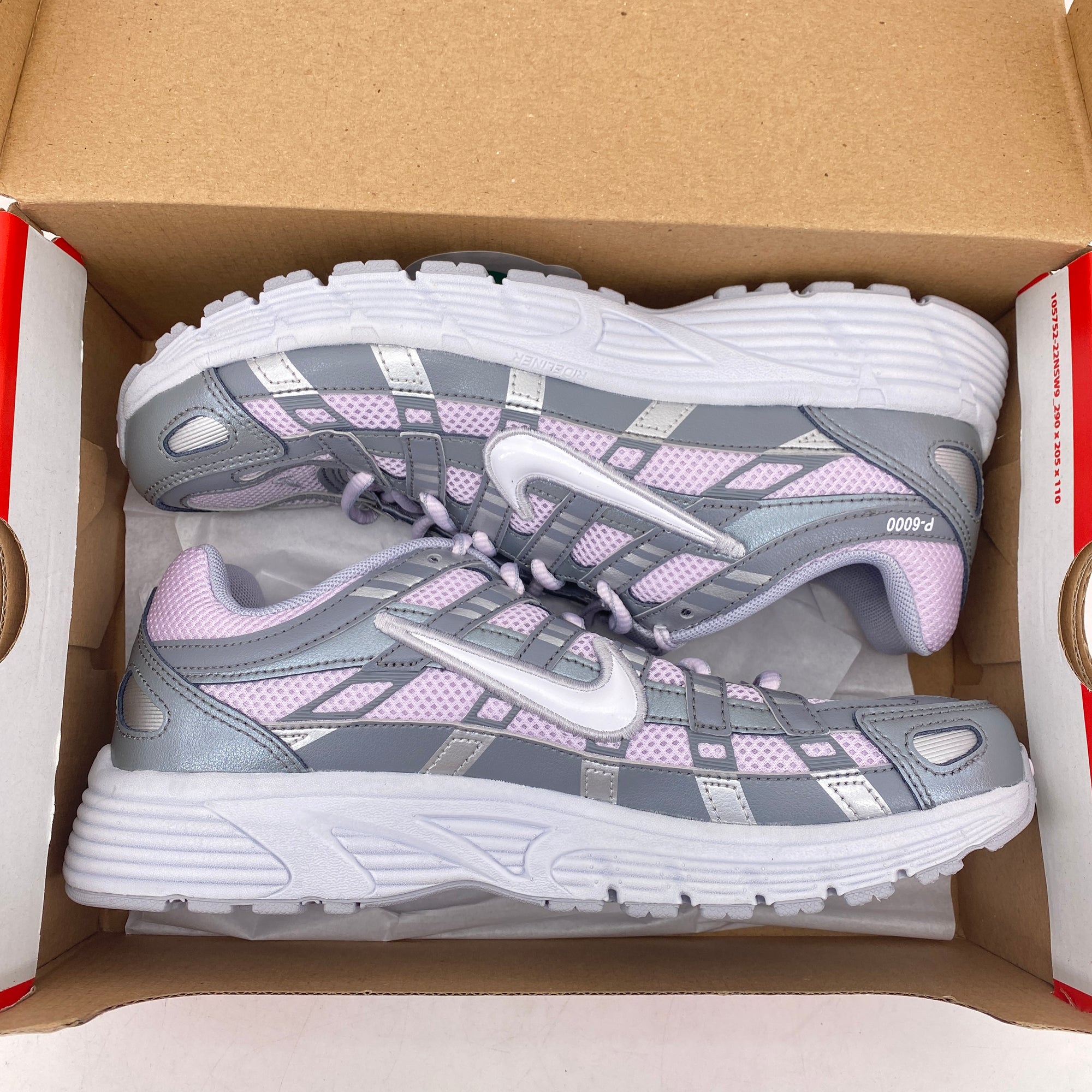 Nike P-6000 (GS) &quot;Doll Smoke Grey Metallic&quot; 2025 New Size 7Y