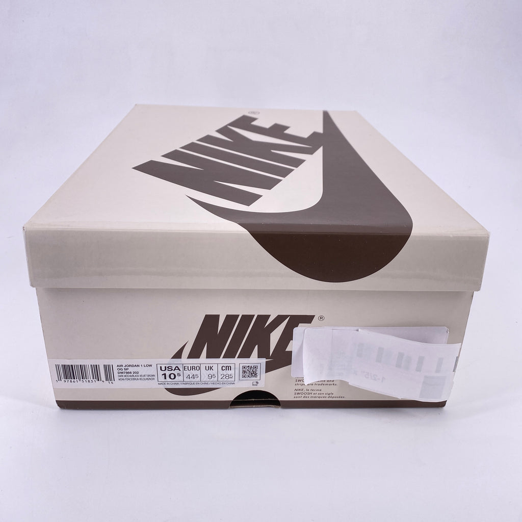 Air Jordan 1 Low OG SP "Velvet Brown" 2024 Used Size 10.5