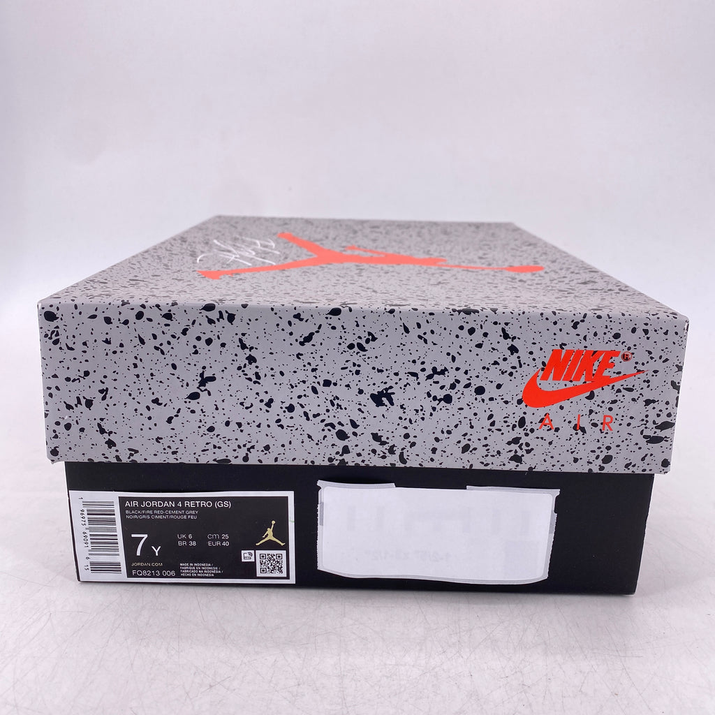 Air Jordan (GS) 4 Retro "Bred Reimagined" 2024 New Size 7Y