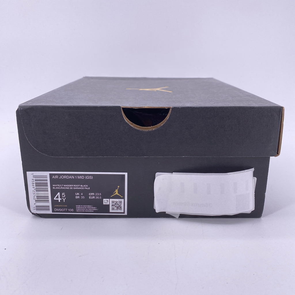 Air Jordan 1 Mid (GS) "Light Madder Root" 2022 New Size 4.5Y