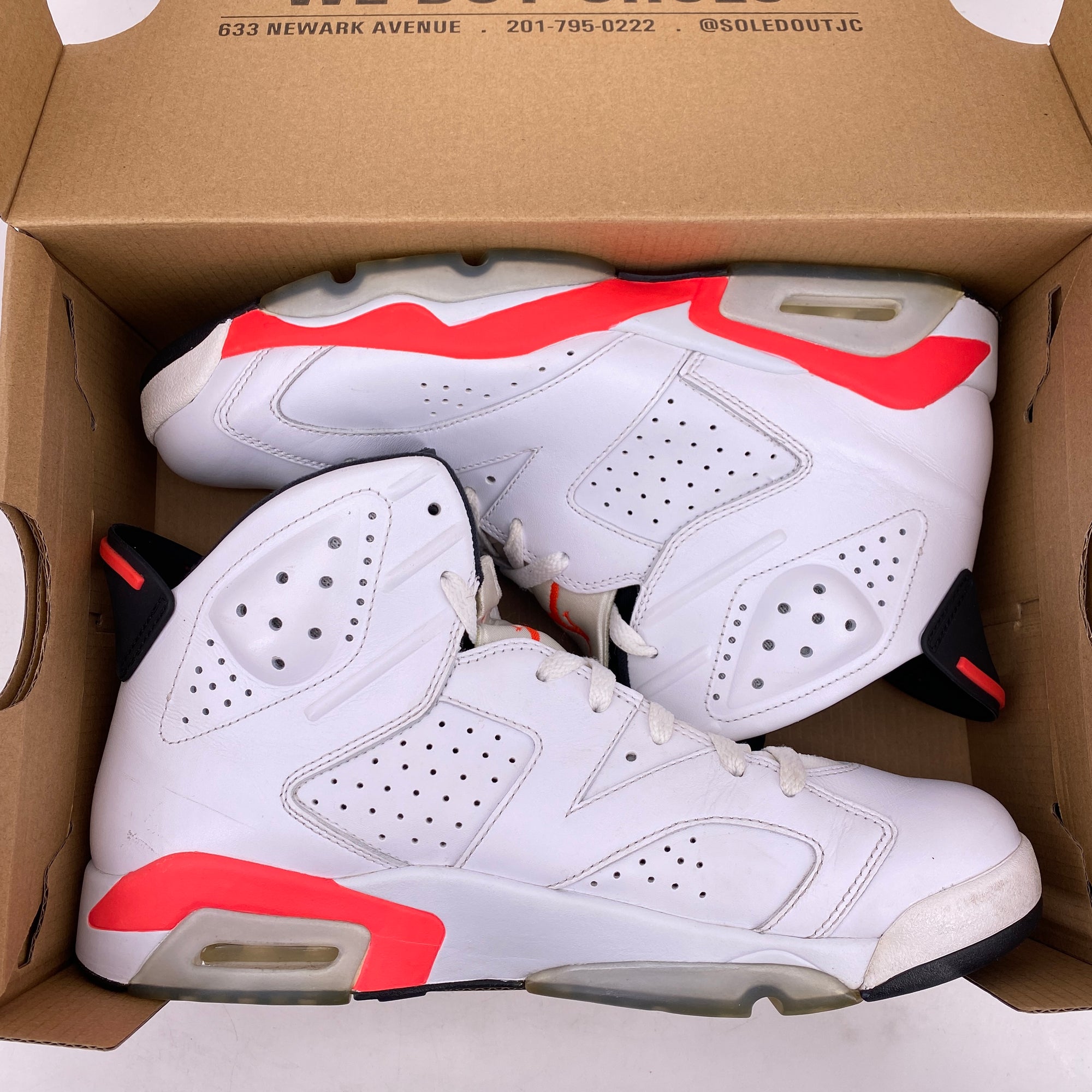 Air Jordan 6 Retro &quot;White Infrared&quot; 2014 Used Size 11