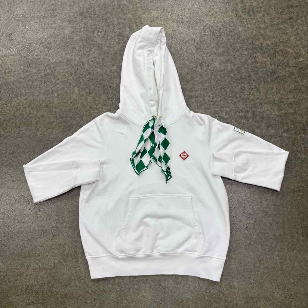 Casablanca Hoodie "SILK SCARF" White Used Size L