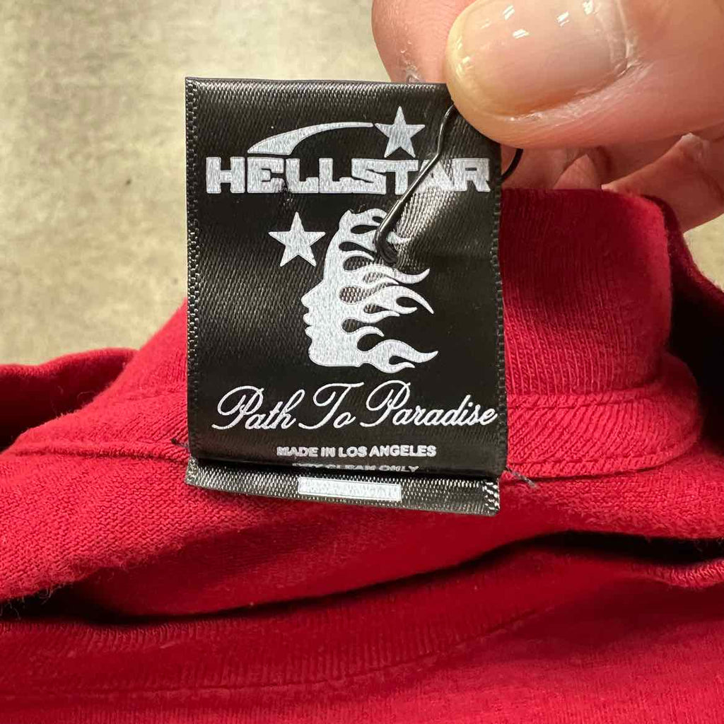 Hellstar T-Shirt "PATH TO PARADISE" Red Used Size 2XL