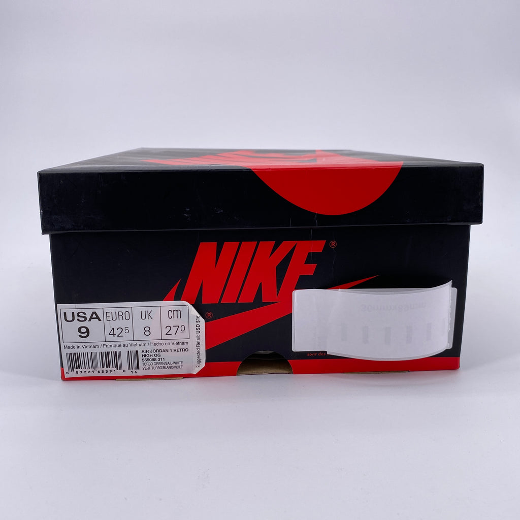 Air Jordan 1 Retro High OG "Turbo Green" 2019 New Size 9