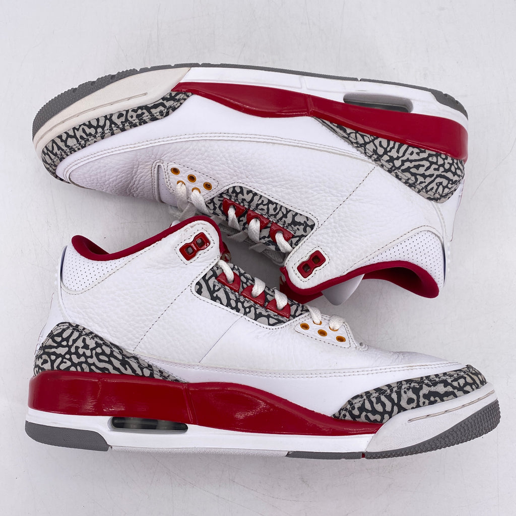 Air Jordan 3 Retro "Cardinal" 2022 Used Size 10