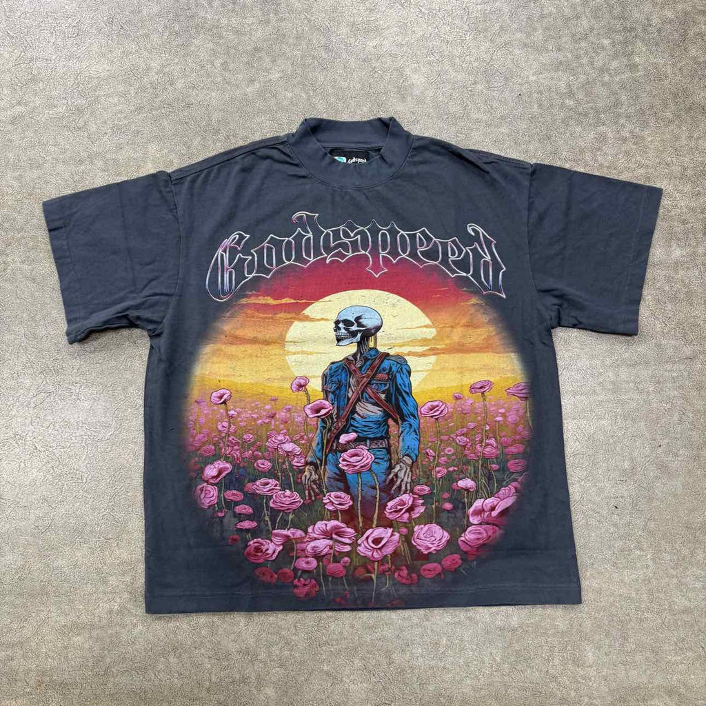 Godspeed T-Shirt "OPEN FIELDS" Black New Size S