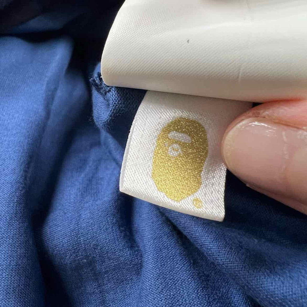 Bape T-Shirt "SHARK" Blue Used Size 3XL