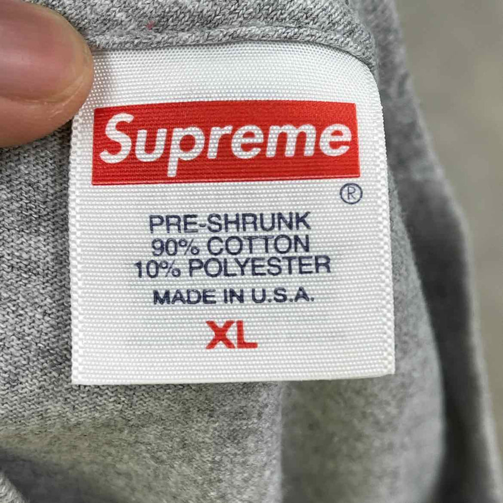 Supreme T-Shirt "LEAGUE" Grey Used Size XL