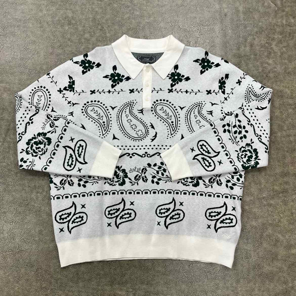 Kith Polo "PAISLEY HARMON" Grey Used Size XL