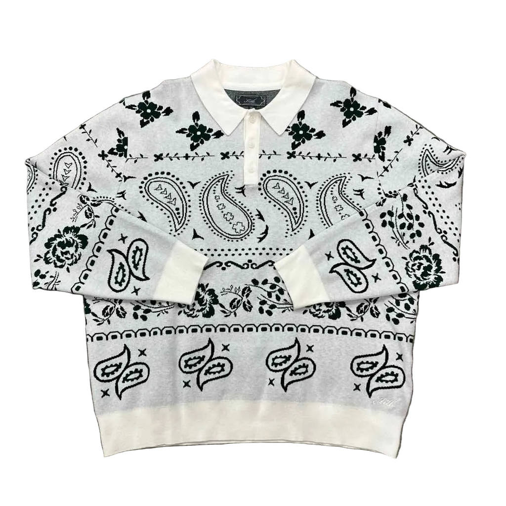 Kith Polo "PAISLEY HARMON" Grey Used Size XL