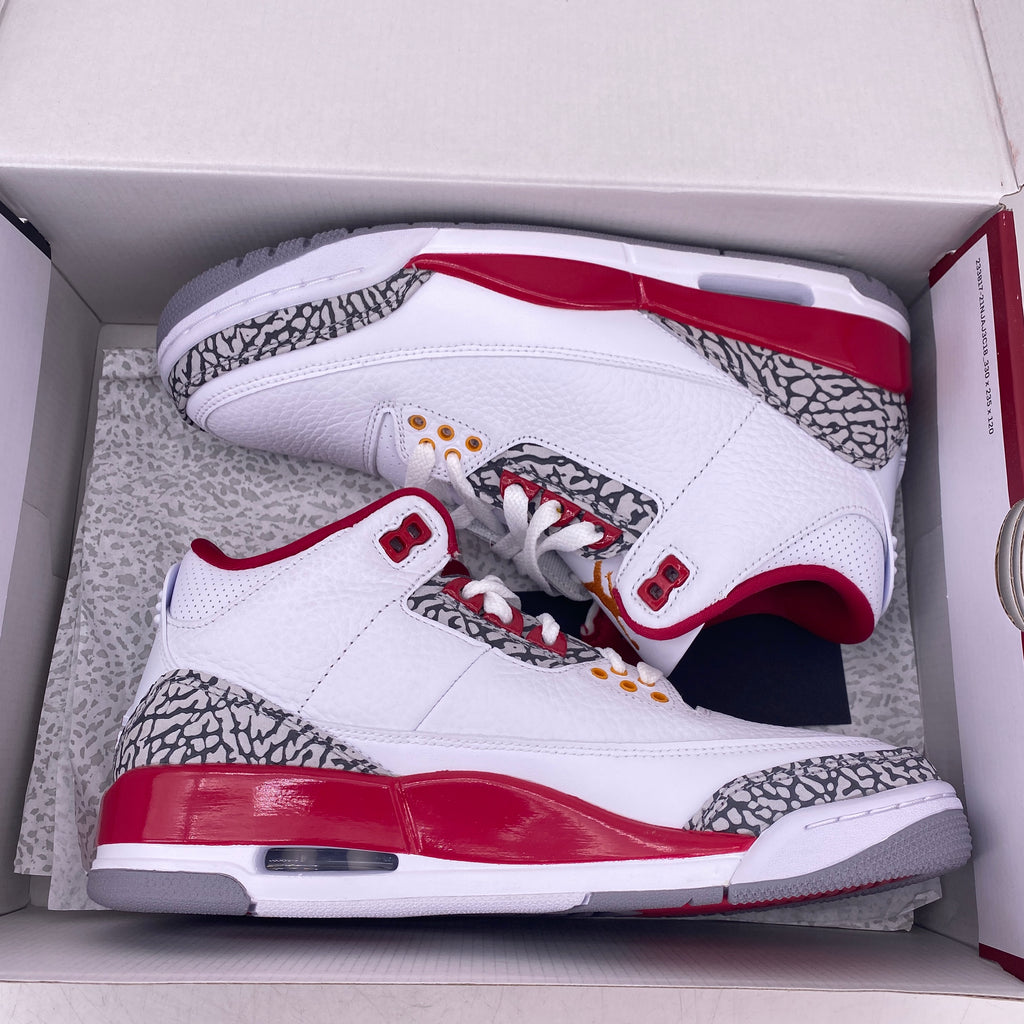 Air Jordan 3 Retro "Cardinal" 2022 New Size 8