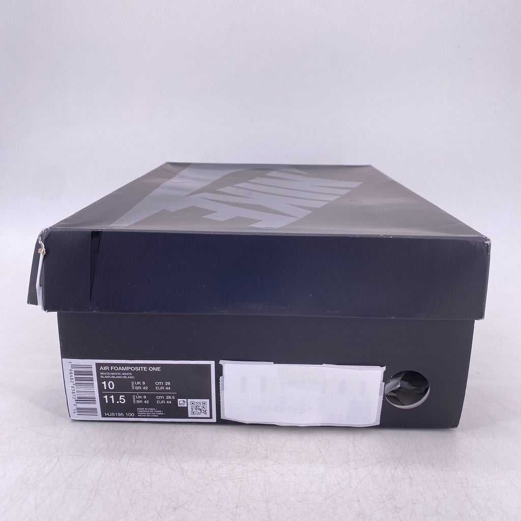 Nike Air Foamposite One "Triple White" 2025 New Size 10