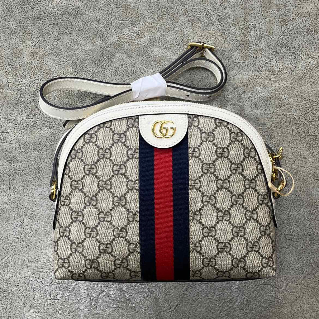 Gucci Shoulder Bag "OPHIDIA SUPREME" New Beige Size S