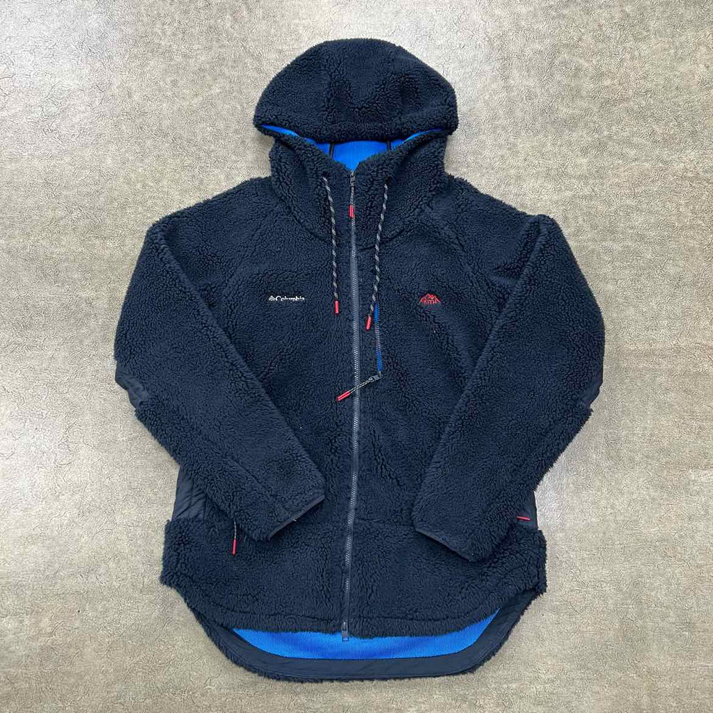 Kith Fleece Jacket "COLUMBIA" Navy Used Size XL