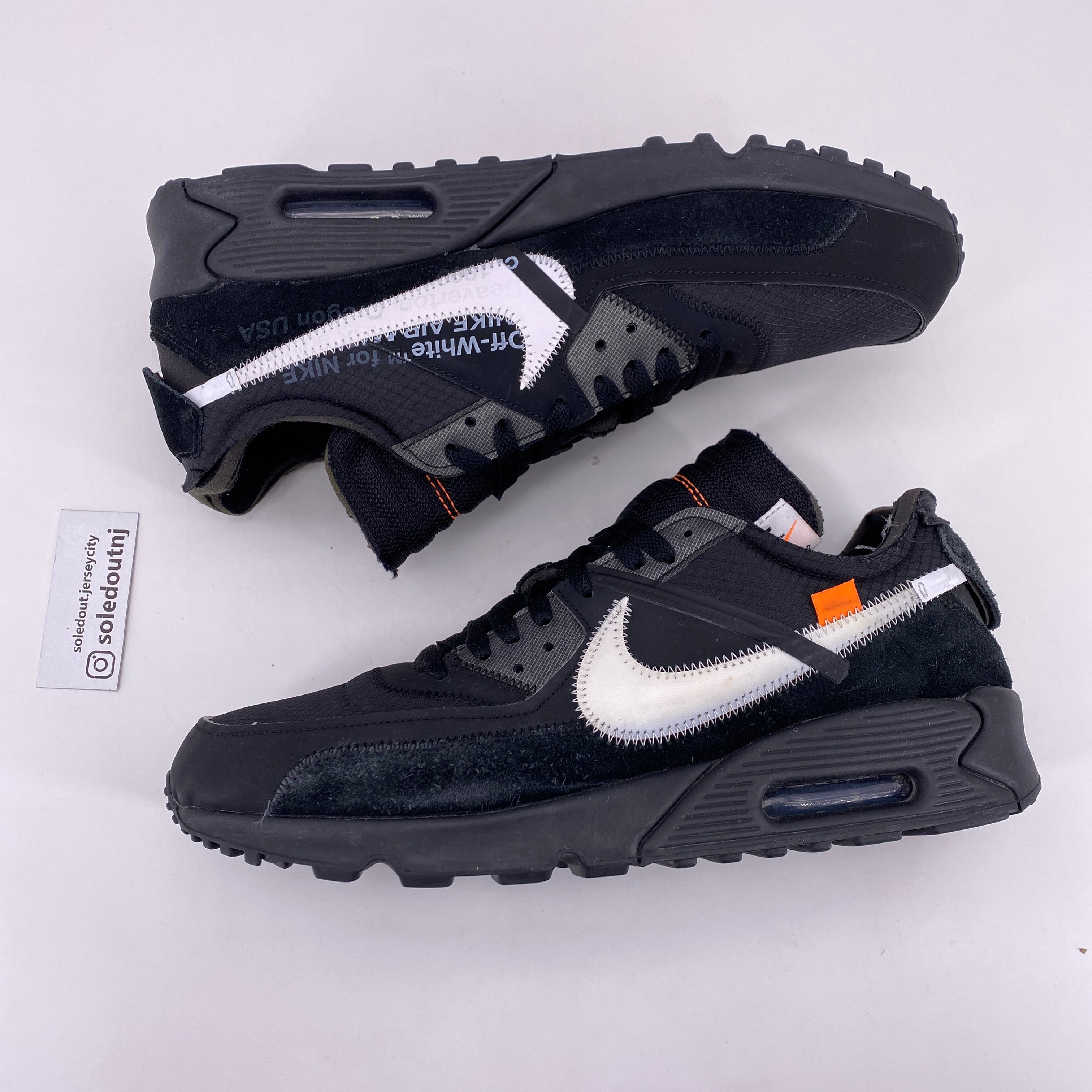 Nike Air Max 90 &quot;Ow Black&quot; 2019 Used Size 12
