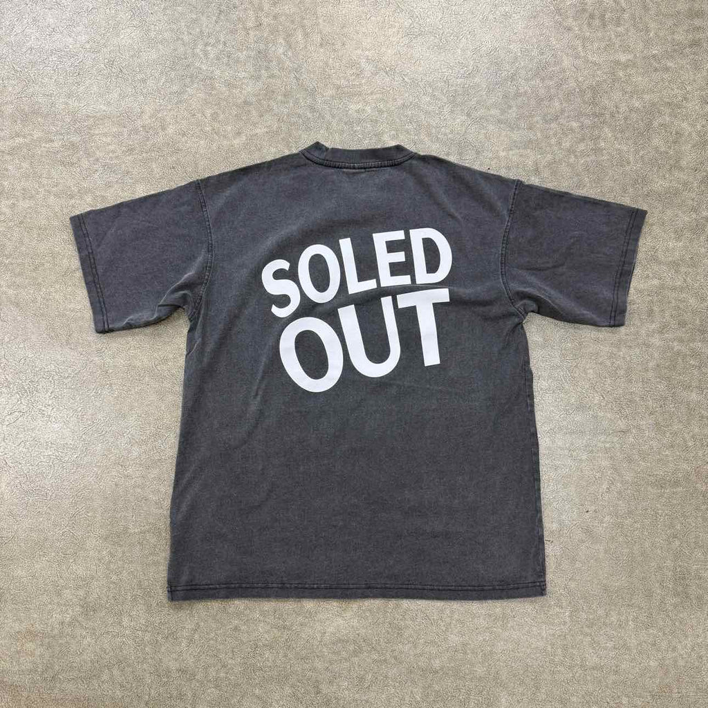 Soled Out T-Shirt "BADA BING" Washed Black New Size L