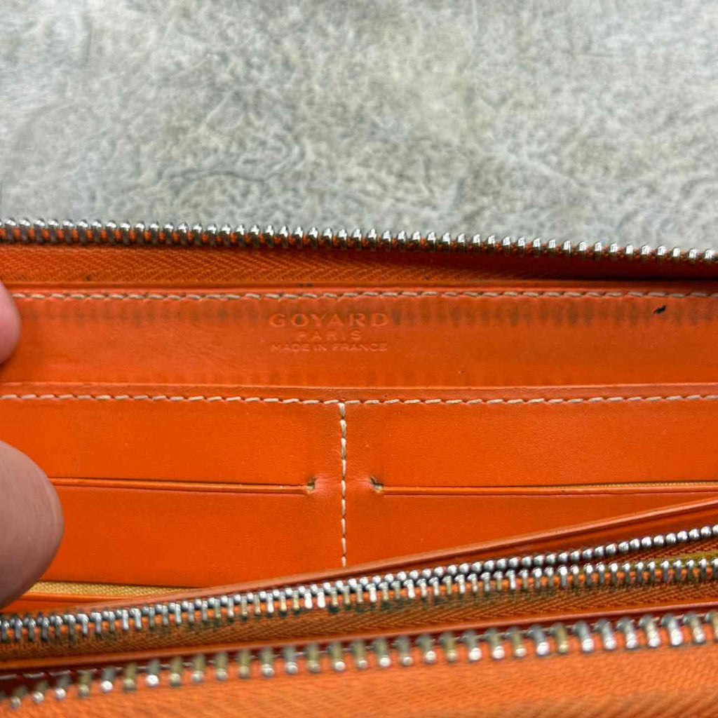 Goyard Wallet "MATIGNON" Used Orange Size OS