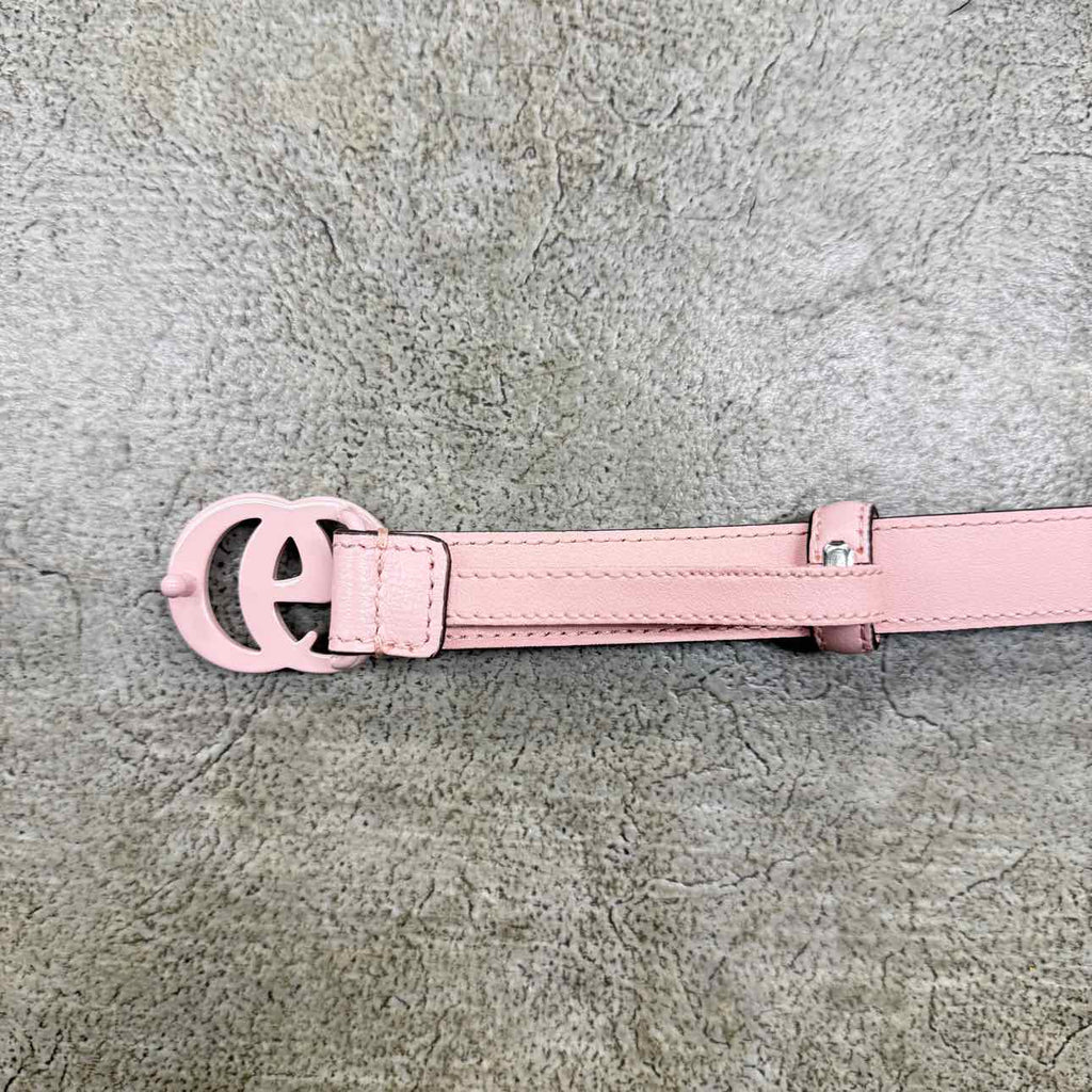 Gucci (W) Belt "GG MINI PINK BUCKLE" New Pink Size 42