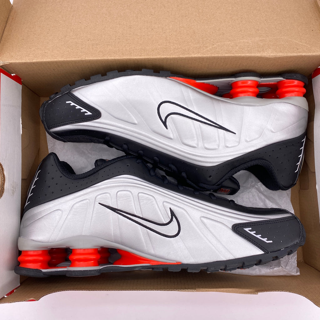 Nike Shox R4 "Black Metallic Silver" 2025 New Size 12