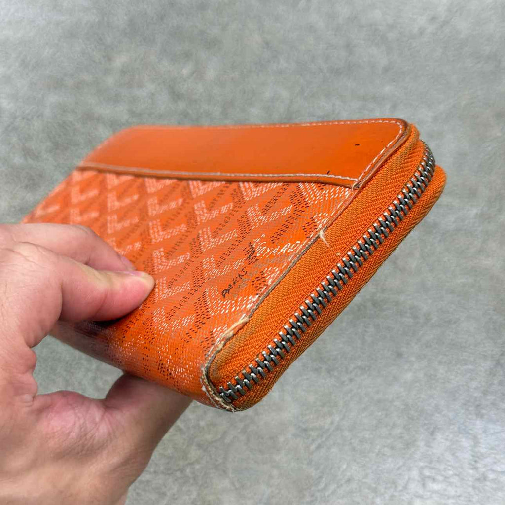 Goyard Wallet "MATIGNON" Used Orange Size OS