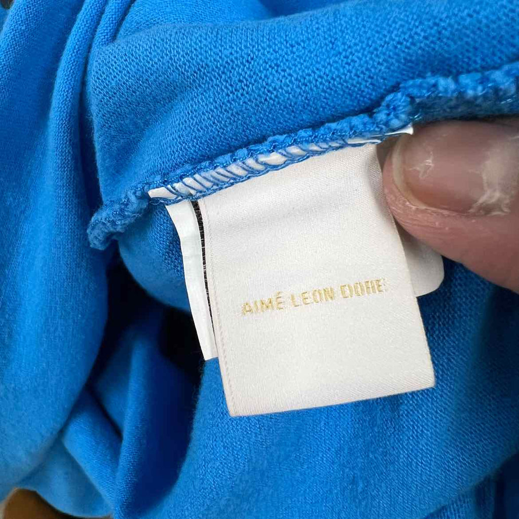 Aime Leon Dore T-Shirt "NEW YORK" Blue Used Size L