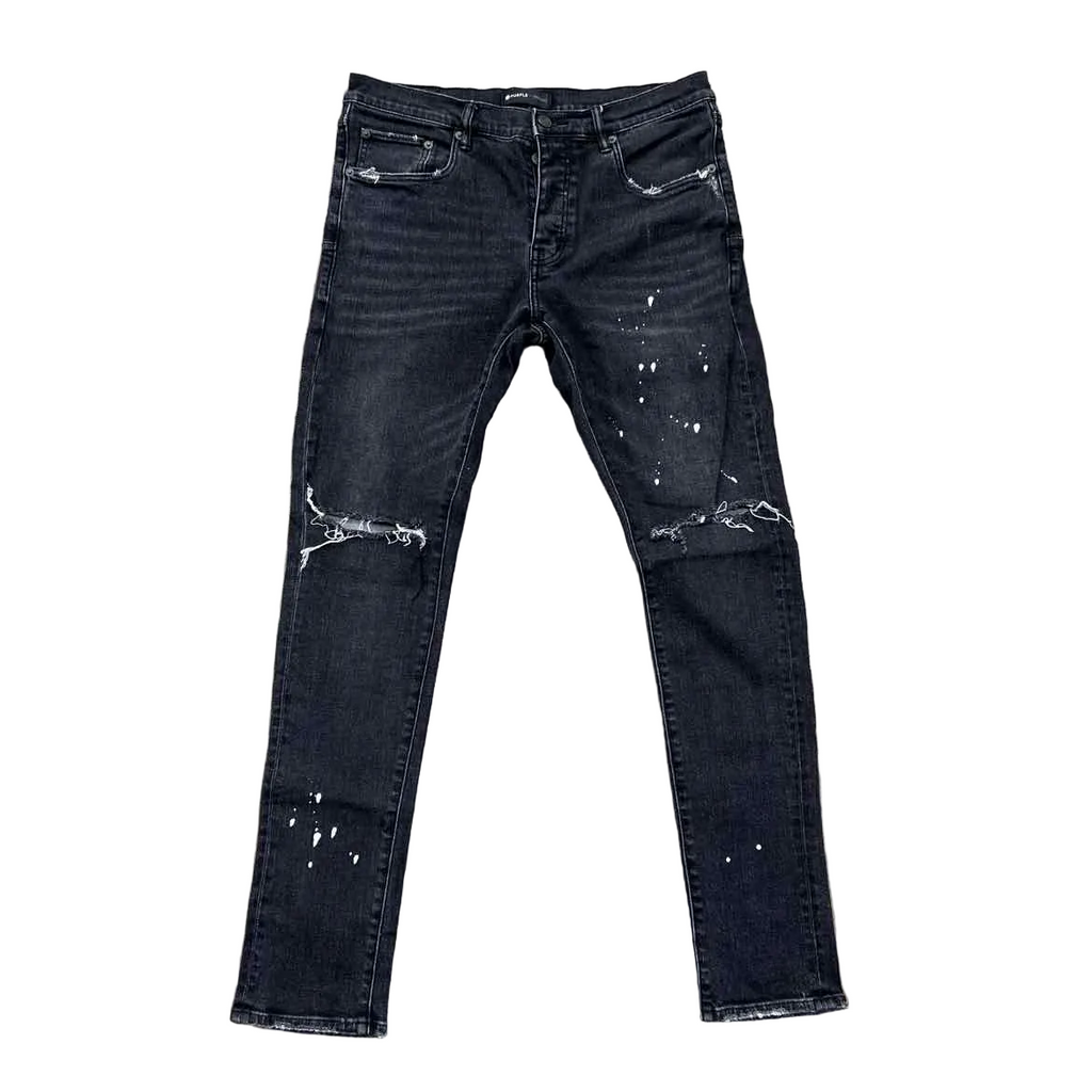 Purple Jeans "DISTRESSED" Black Used Size 32