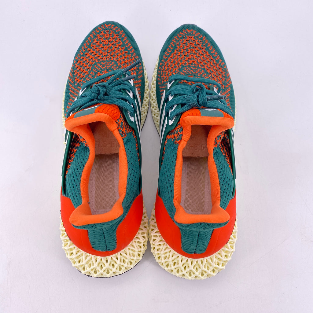 Adidas Ultra 4D "Miami Hurricanes" 2021 Used Size 8