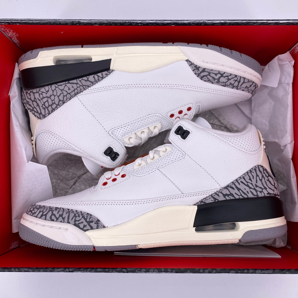 Air Jordan 3 Retro "White Cement Reimagined" 2023 New Size 8.5