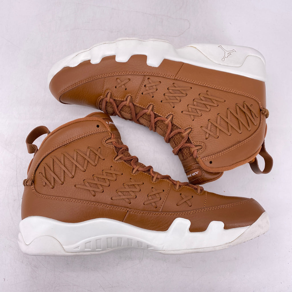 Air Jordan 9 Retro "Pinnacle Baseball Brown" 2017 Used Size 13
