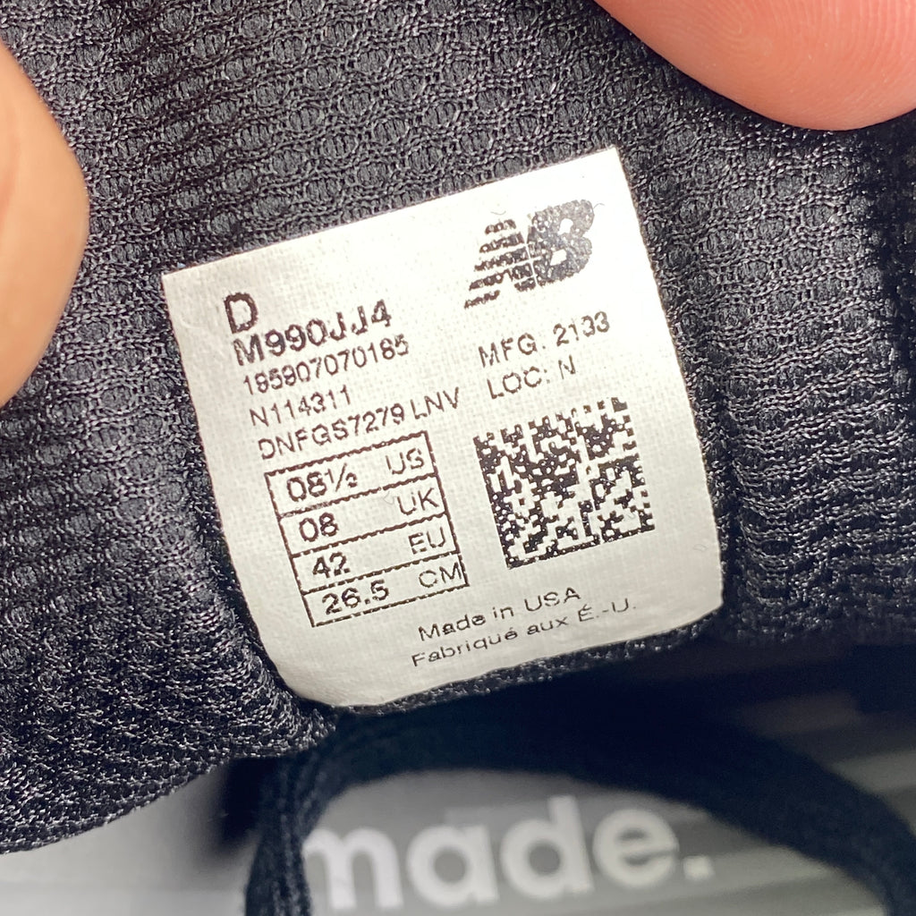 New Balance 990V4 "Jjjjound Navy" 2021 New Size 8.5
