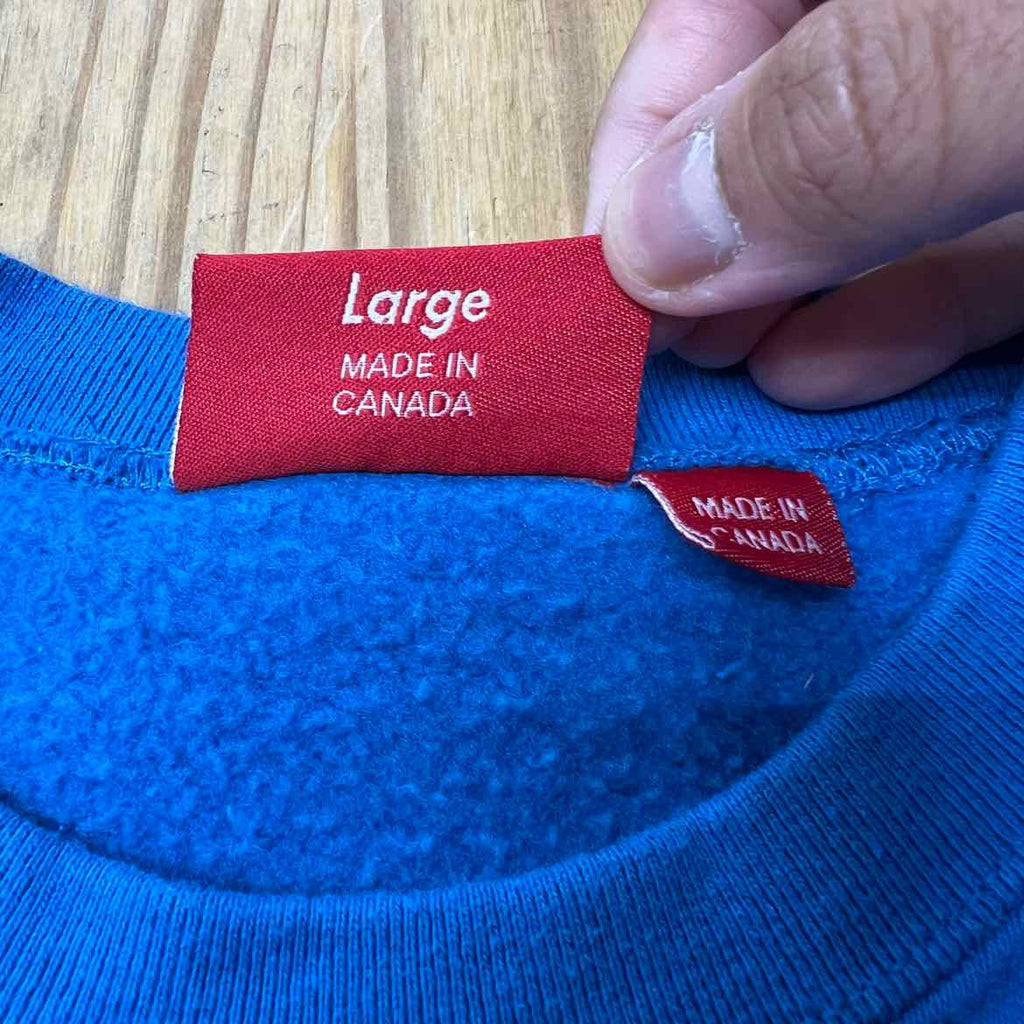 Supreme Crewneck Sweater "FW22" Blue Used Size L