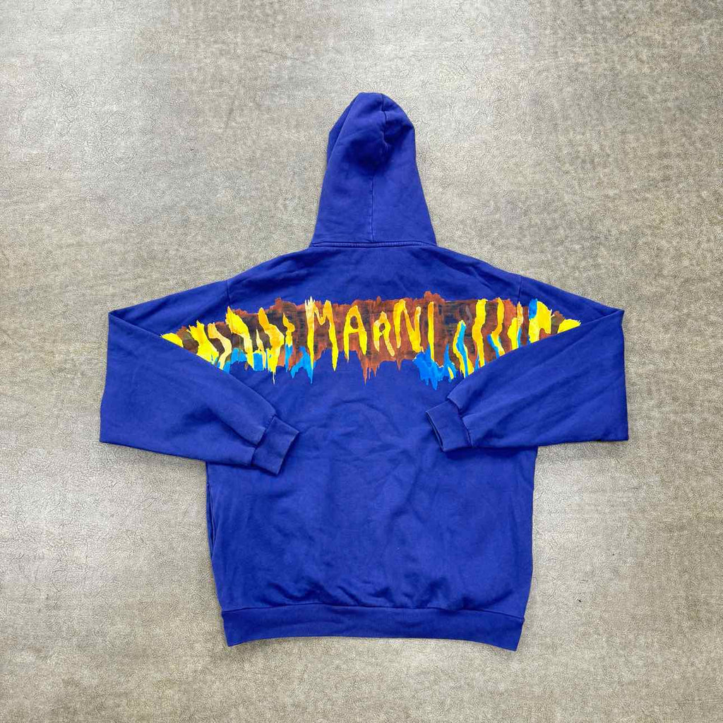 Marni Hoodie "PAINTED" Purple Used Size 46